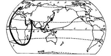 古丝绸之路的路线图简笔画，一条连接东西方的历史纽带