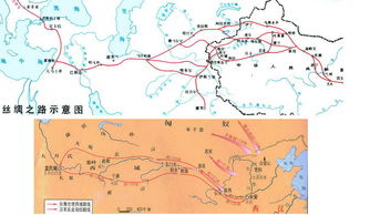 古丝绸之路的发展历程图，繁荣与变迁的历史长卷