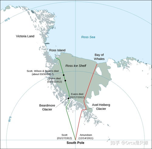 南极探险路线图