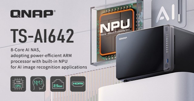 威联通推出 ARM 架构 AI NAS ─TS-AI642 内置 6 TOPS NPU
